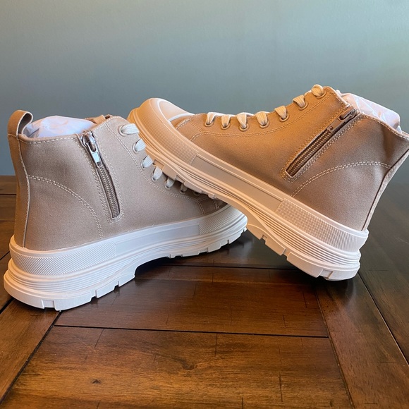 MIA Andi, Sand, canvas high top sneaker - Picture 5 of 8